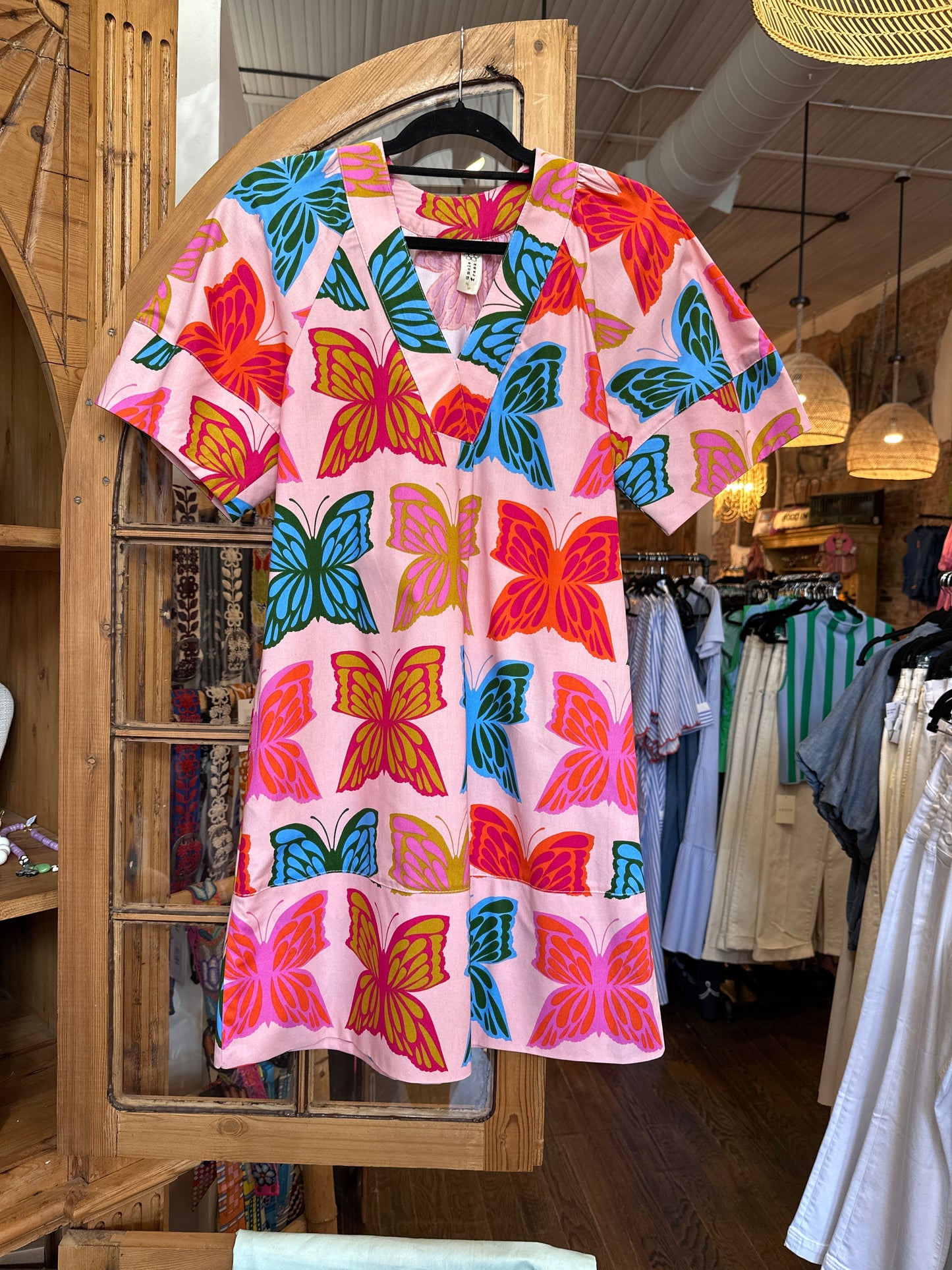 Uncle Frank butterflies shift dress