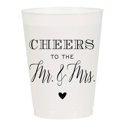 Cheers To The Mr & Mrs Frosted Cups