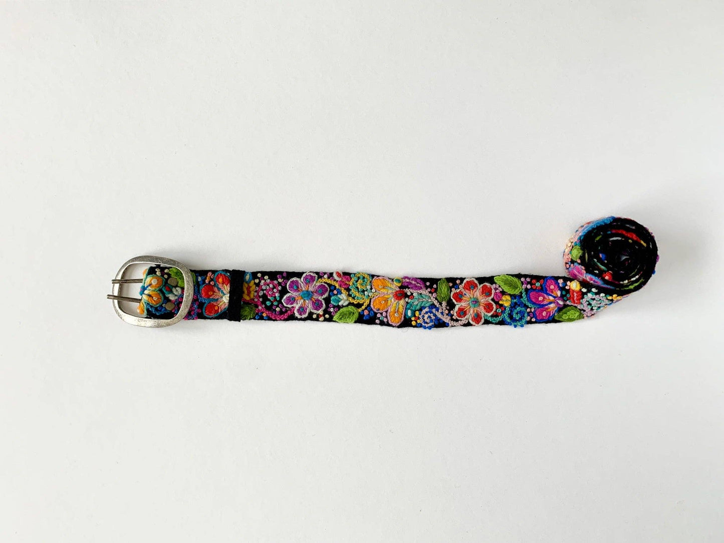 Madeline Parks - Black Floral Belt