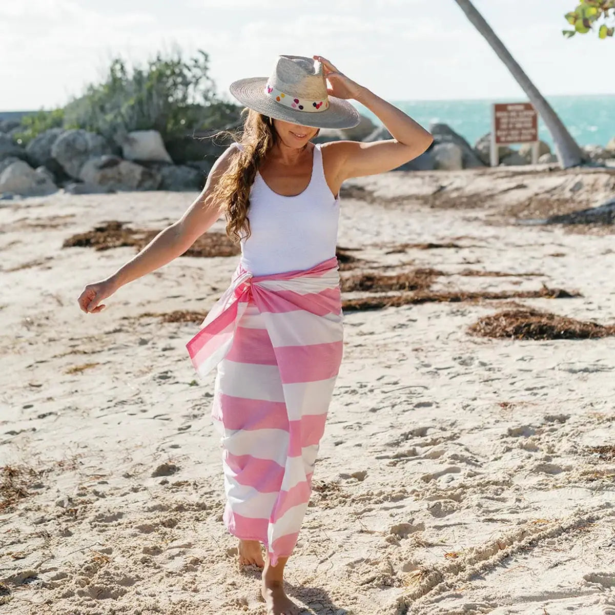 Sunshine Tienda - Duval Stripe Sarong