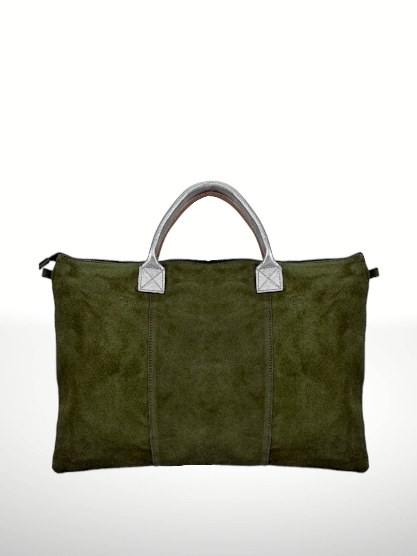 Milano met suede leather bags: Grey
