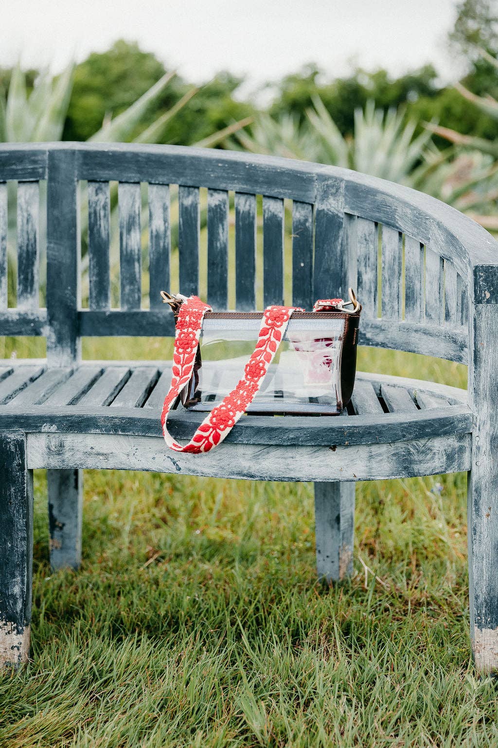 Madeline Parks - White and Red Adjustable Strap