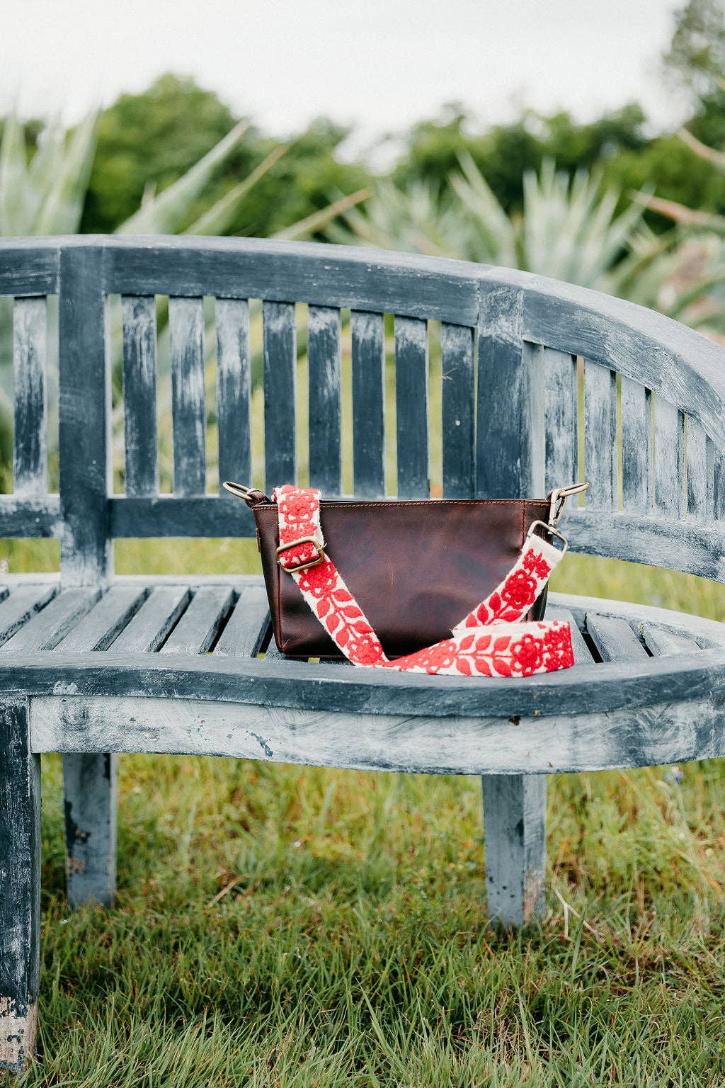 Madeline Parks - White and Red Adjustable Strap