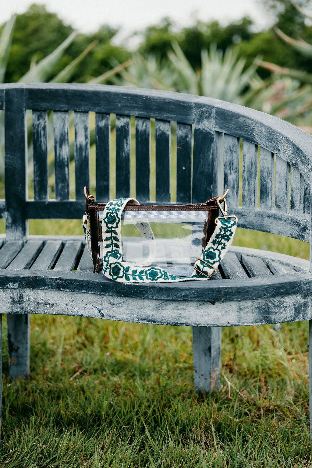 Madeline Parks - White and Green Adjustable Strap