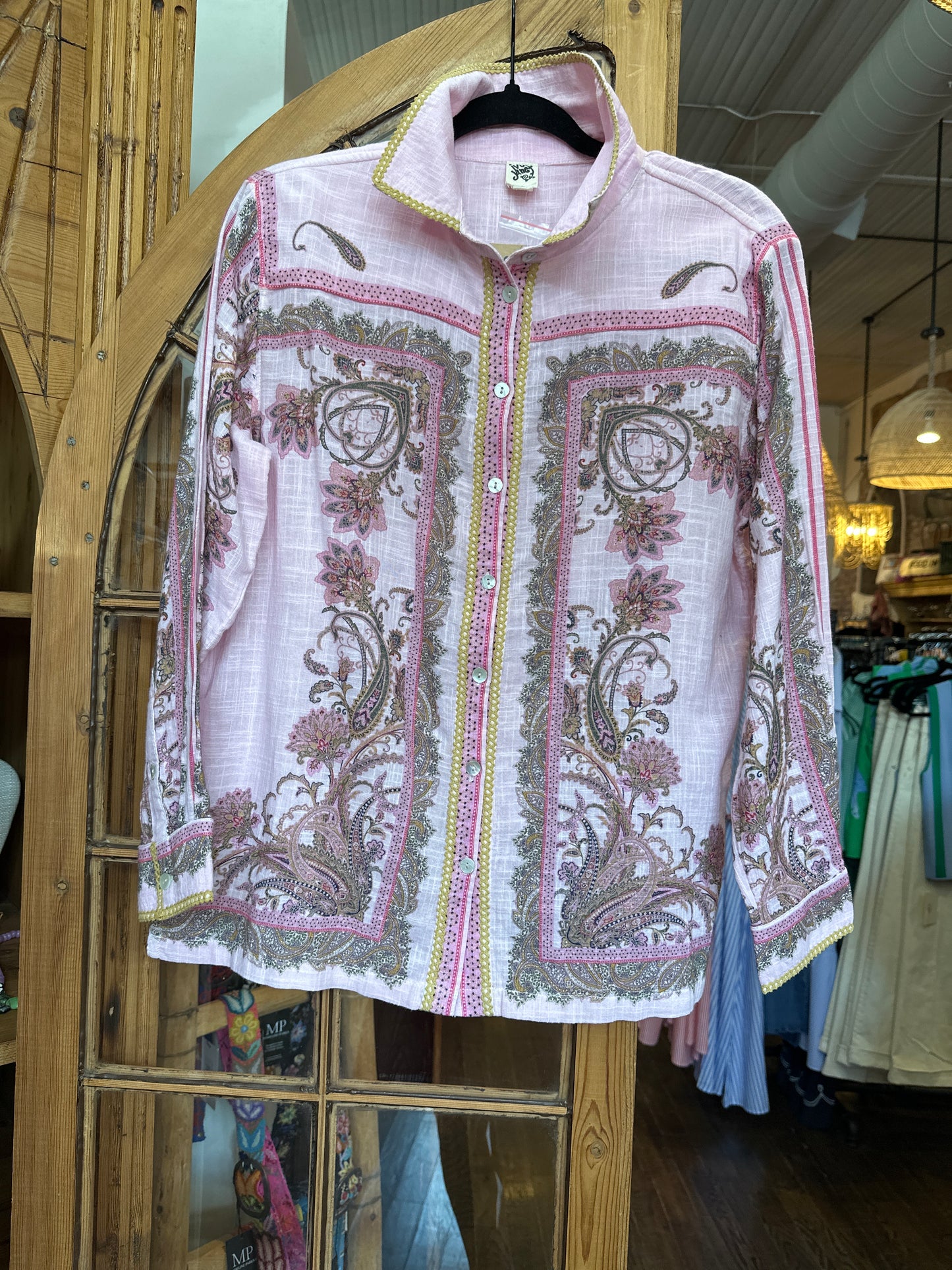 Ivy Jane Paisley Border shirt