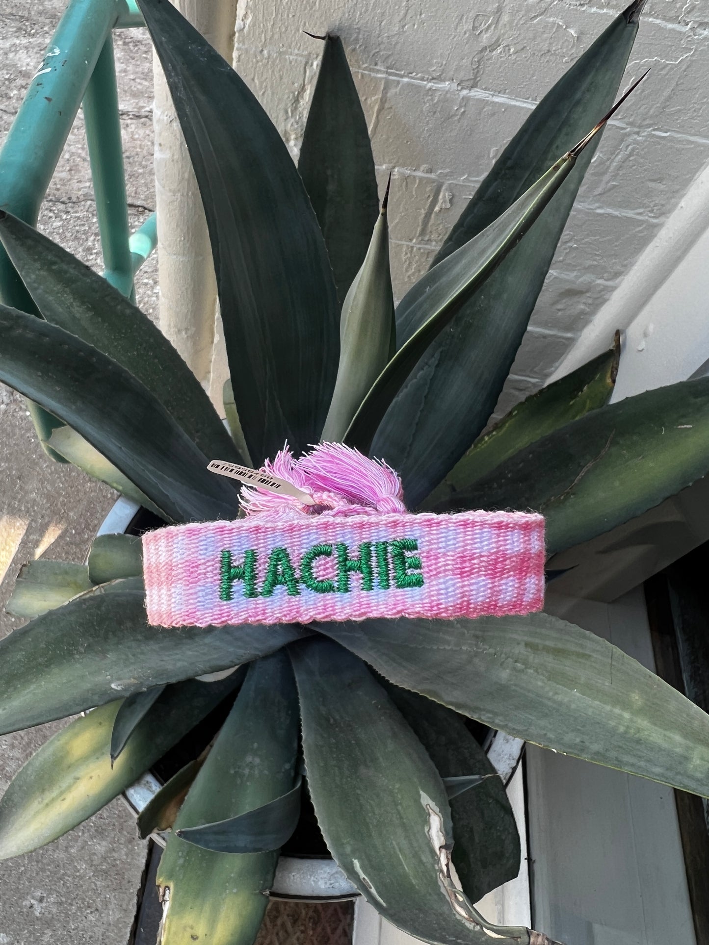 Pink and Green "Hachie" Spirit Bracelet
