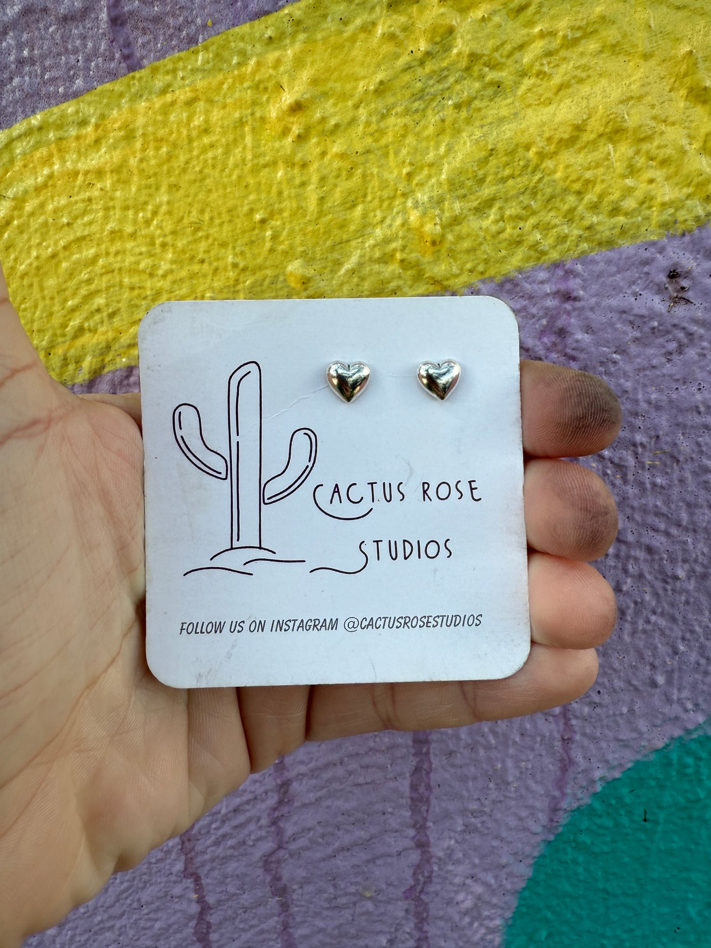 Puffy Heart Studs RTS