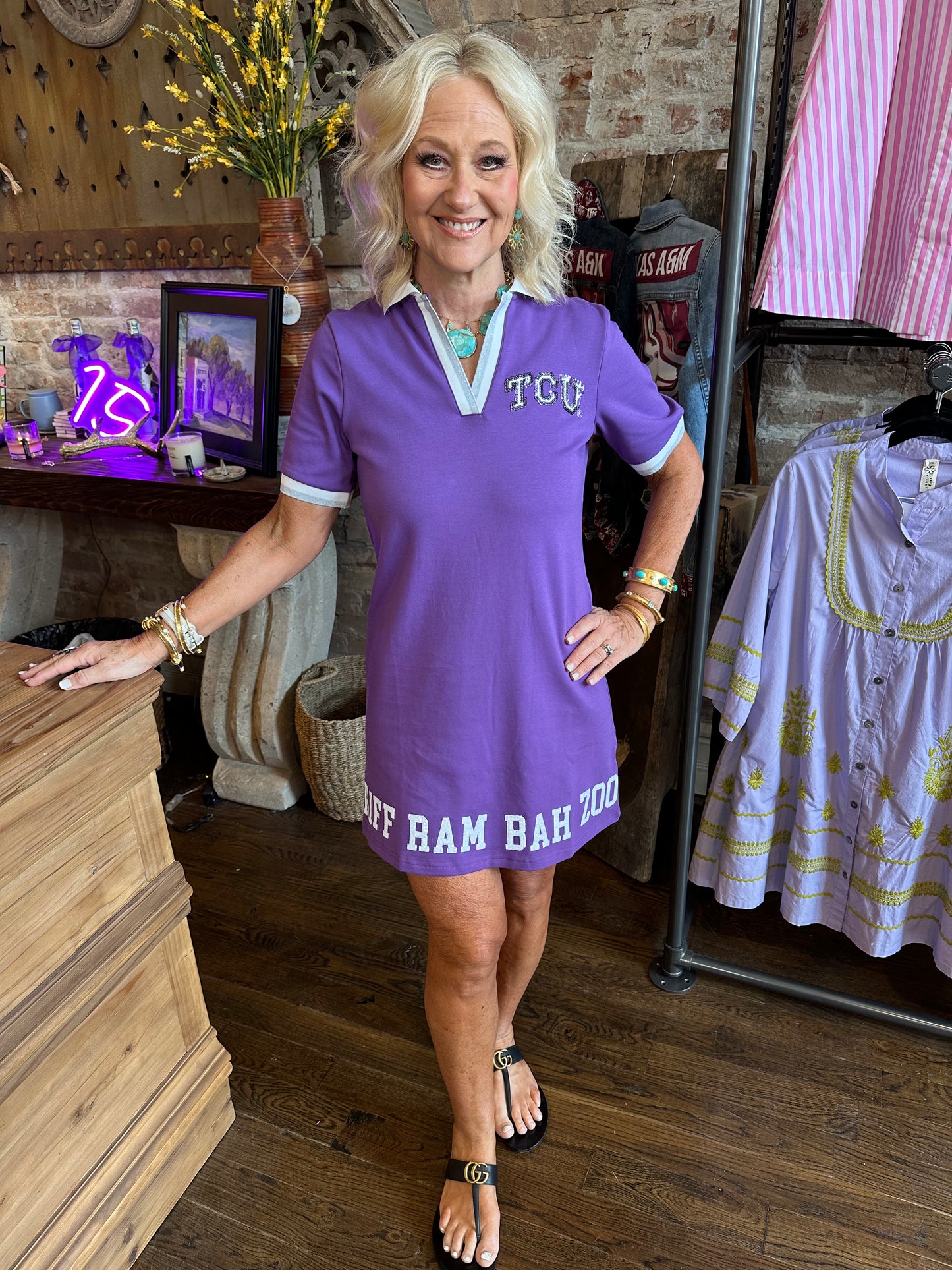 Brianna Cannon - TCU BC Club Dress with SuperFrog
