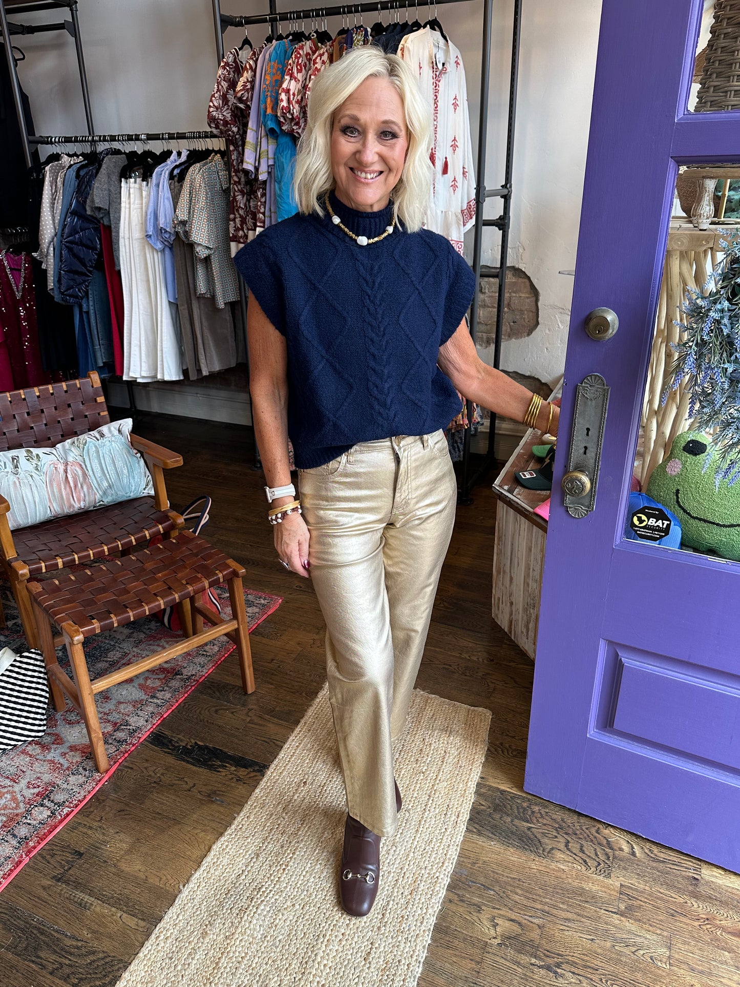 Simple Sweater- Navy