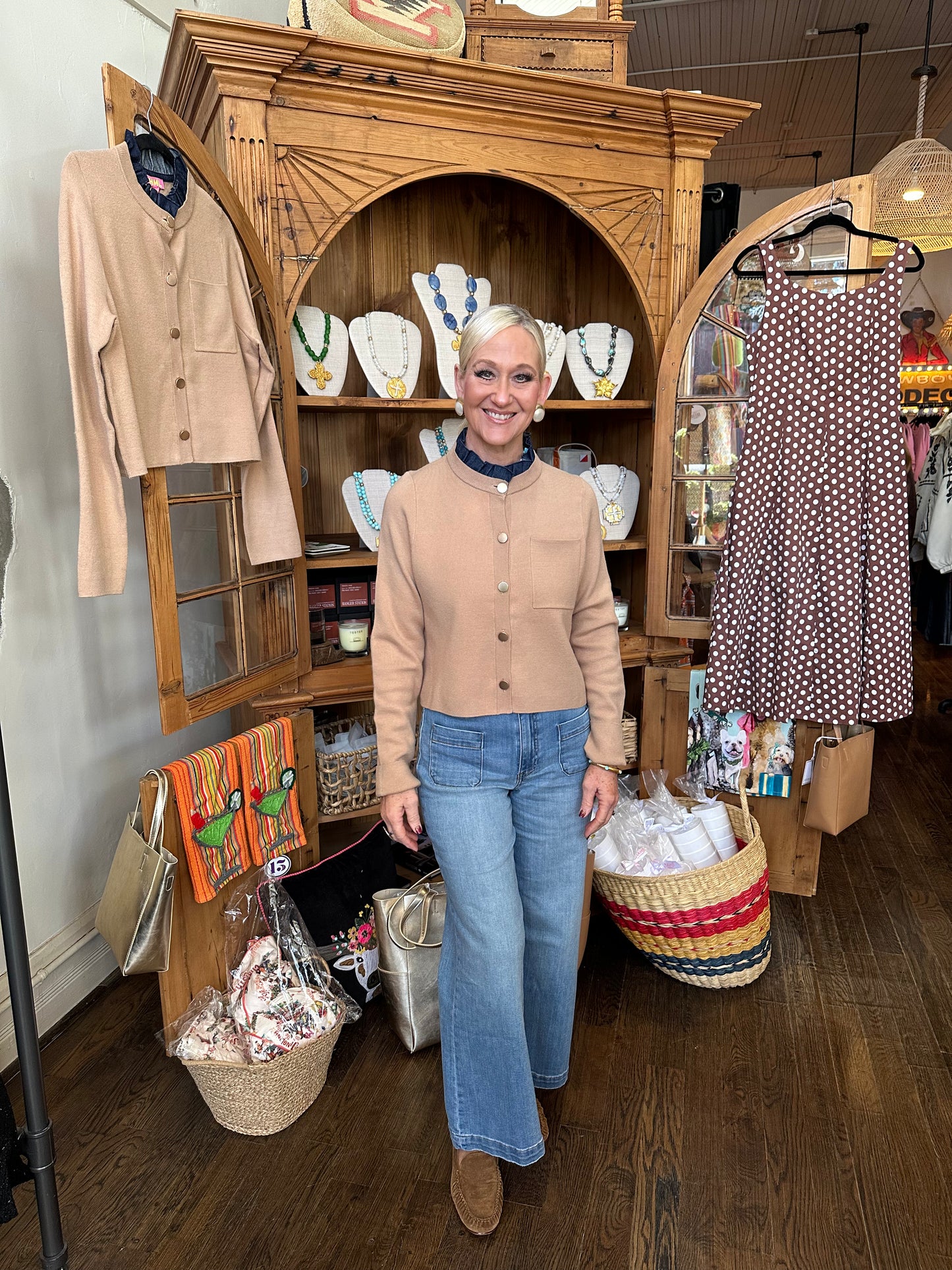 Ruffle Trim Cardigan