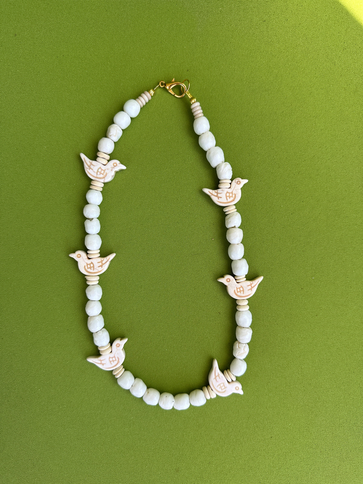 White Bird Necklace