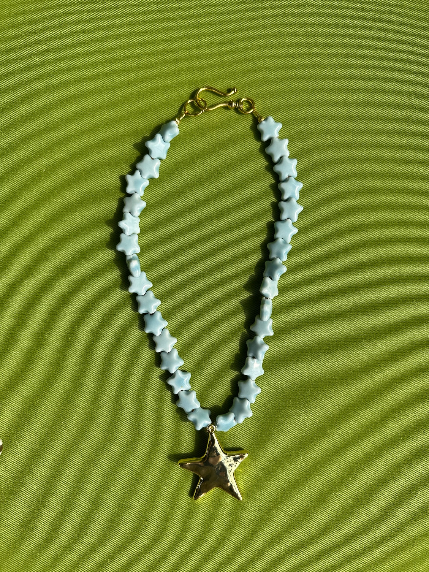 Baby blue star necklace