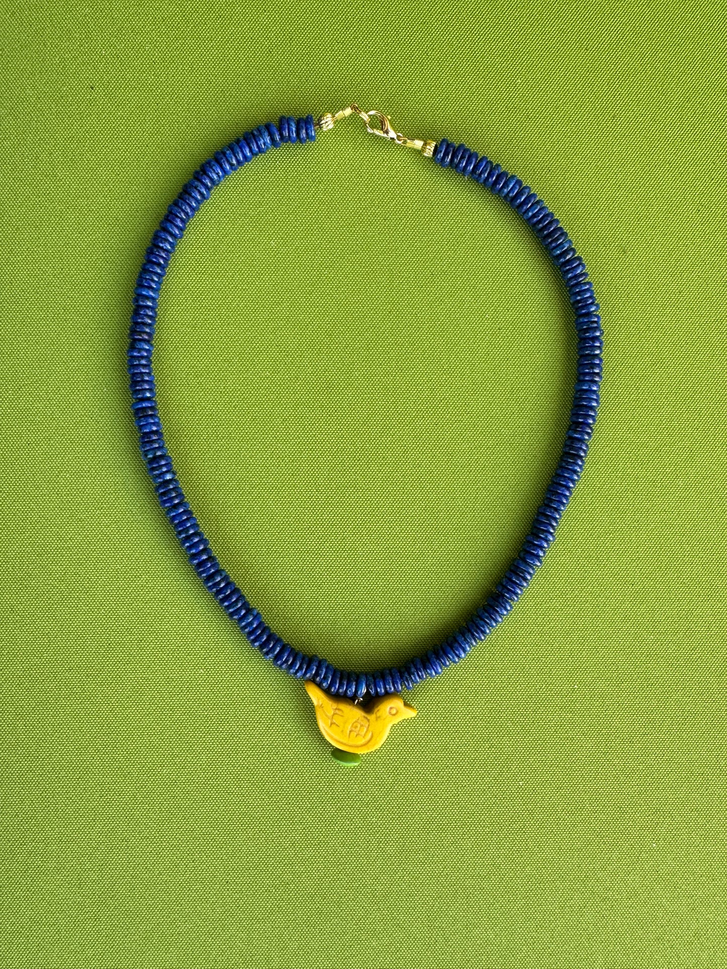 yellow bird necklace