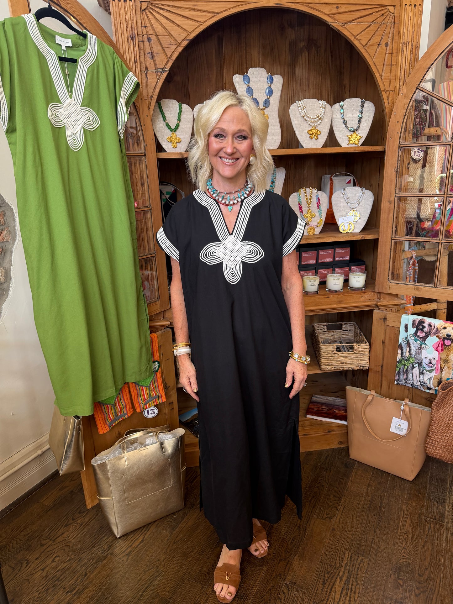 Island Vacation Dress- Black