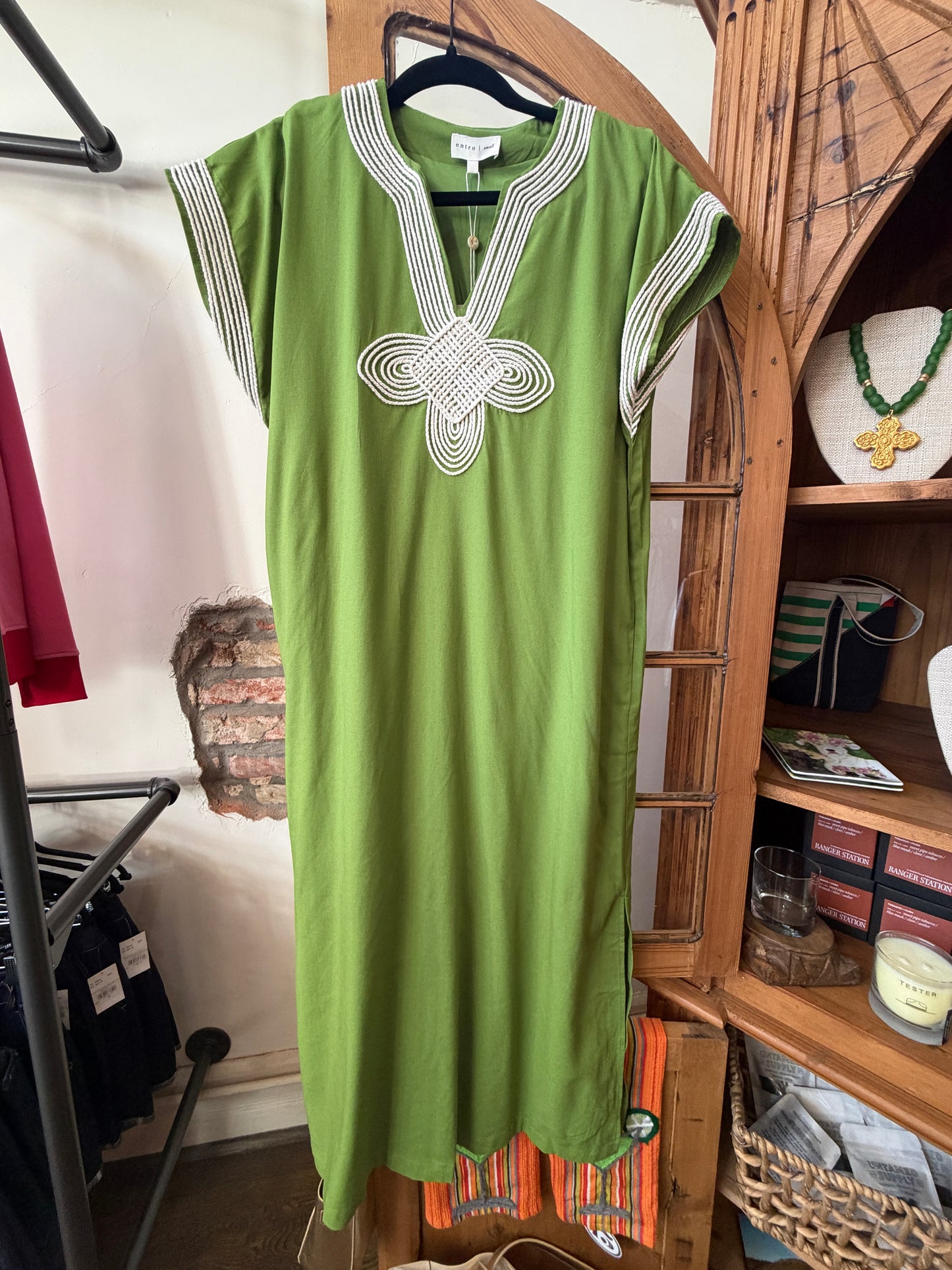 Island Vacation Dress- Matcha