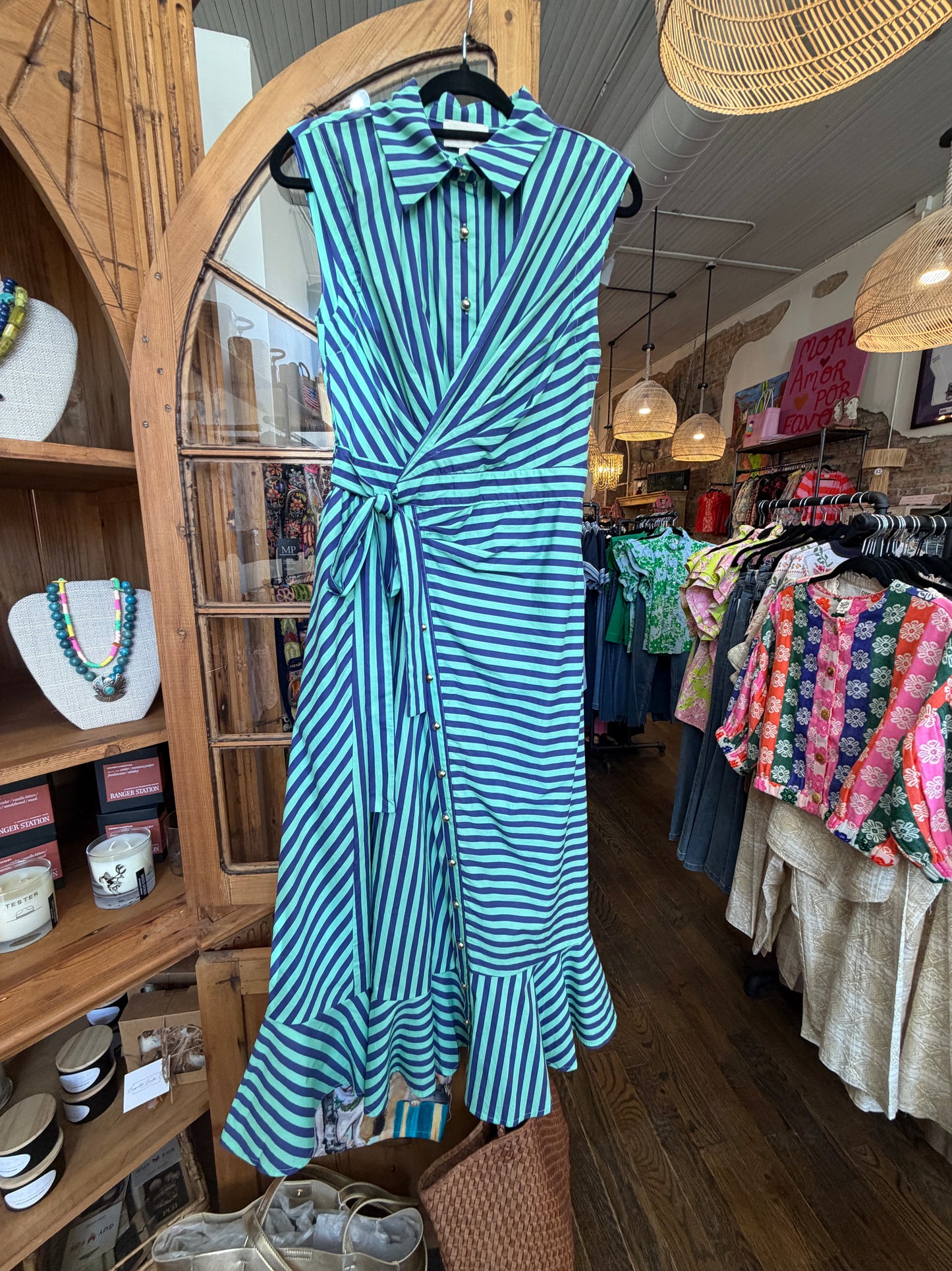 Minty Striped Dress