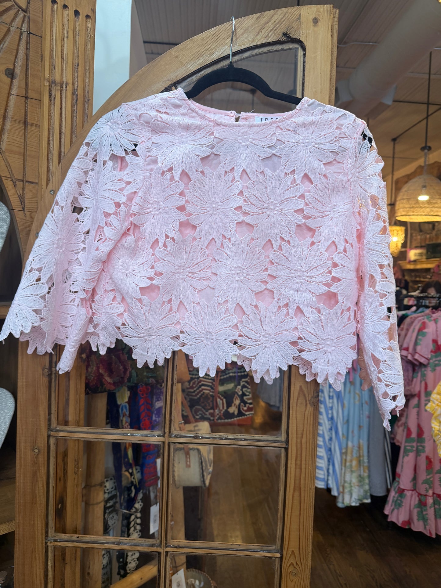 Pink Lace Top