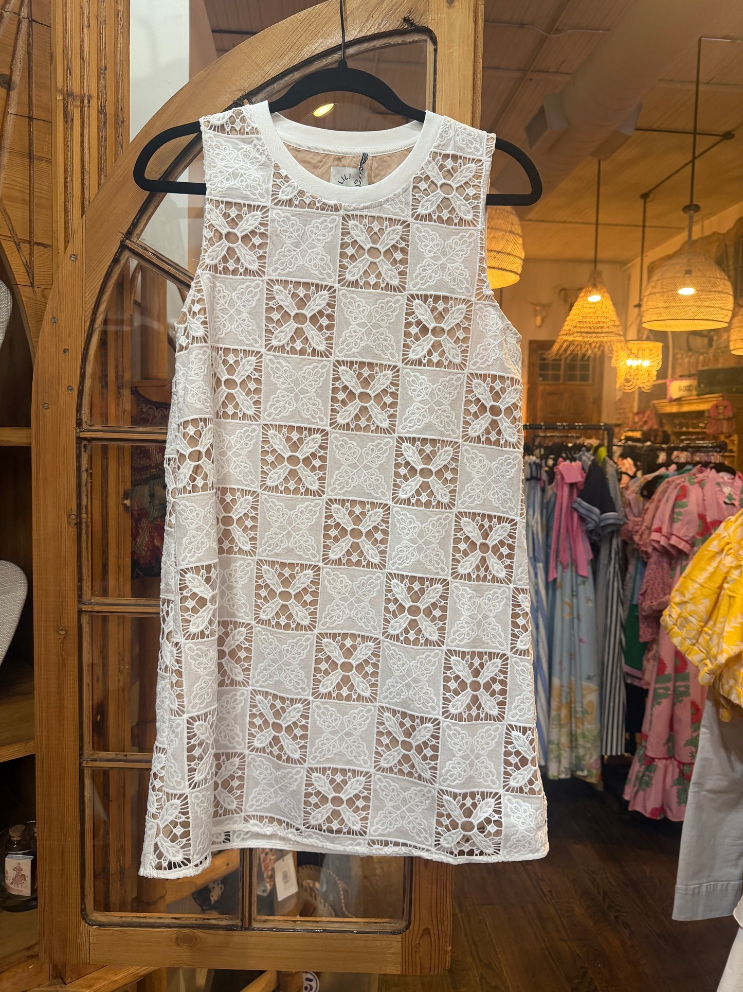 Lace Overlay Dress