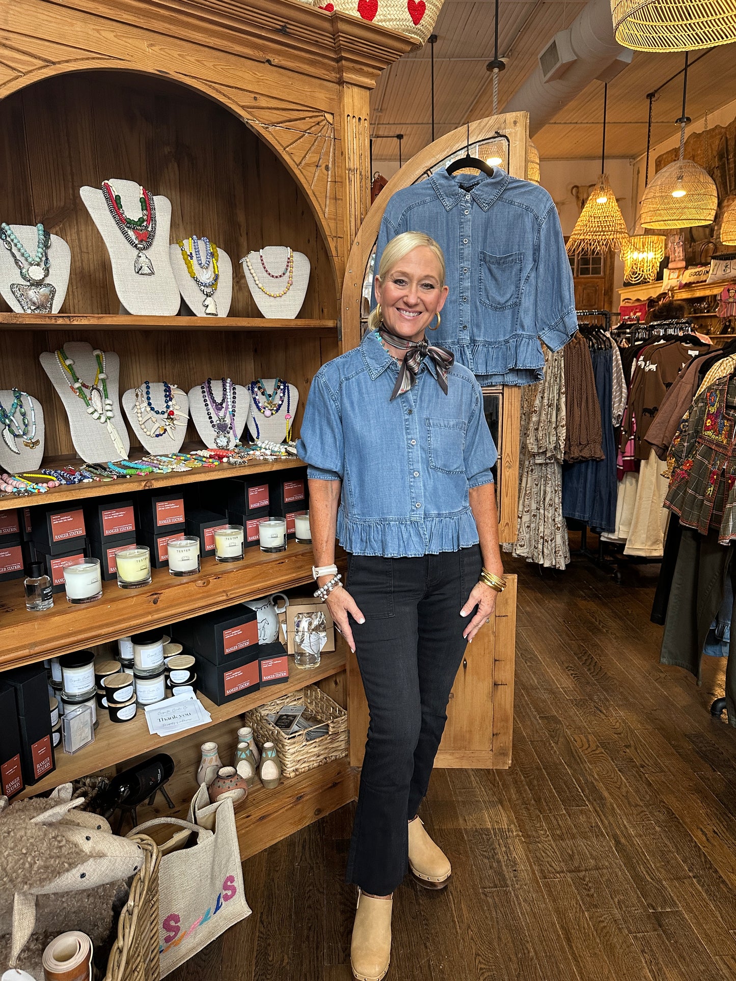 Sandra dolby blue top