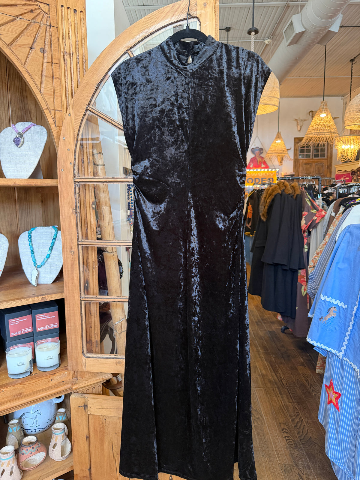 Callie sleeveless mockneck dress