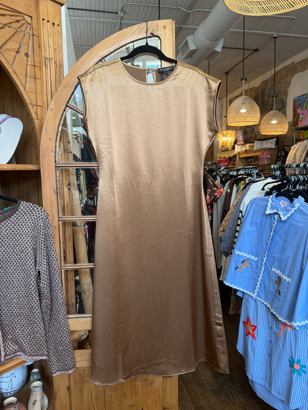 Azaria champagne dress