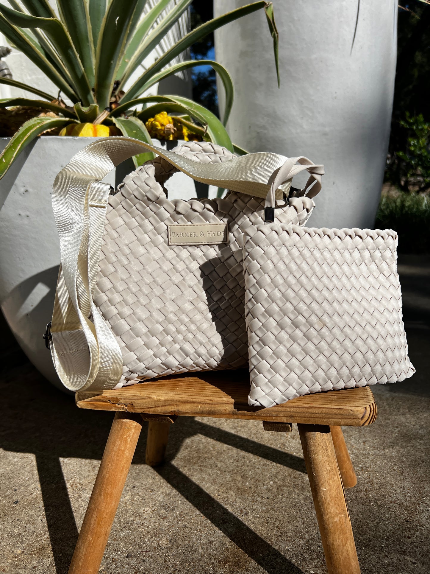 Parker and Hyde Mini Woven Bag-Forest
