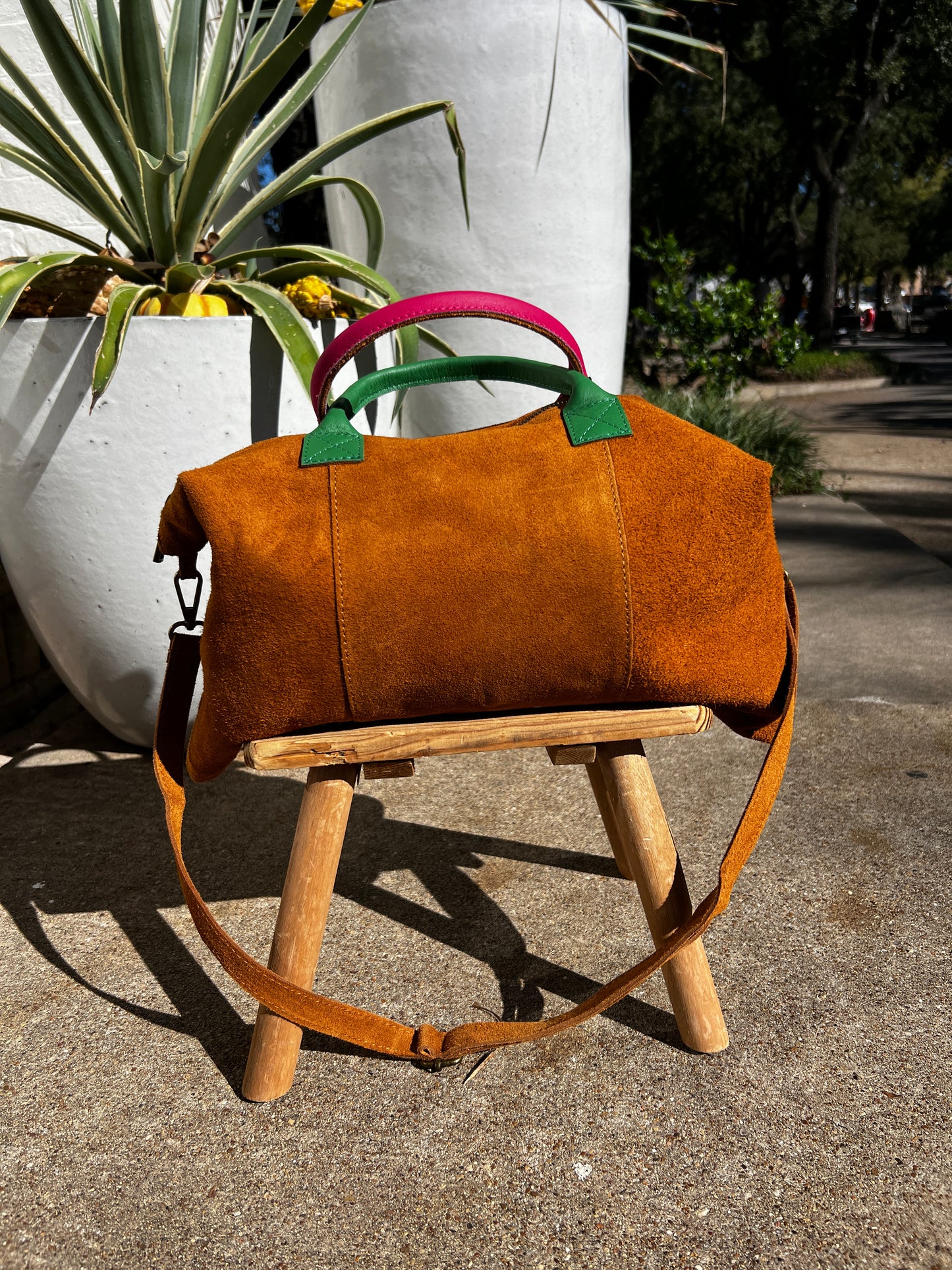 Suede Milano¨ leather bags
