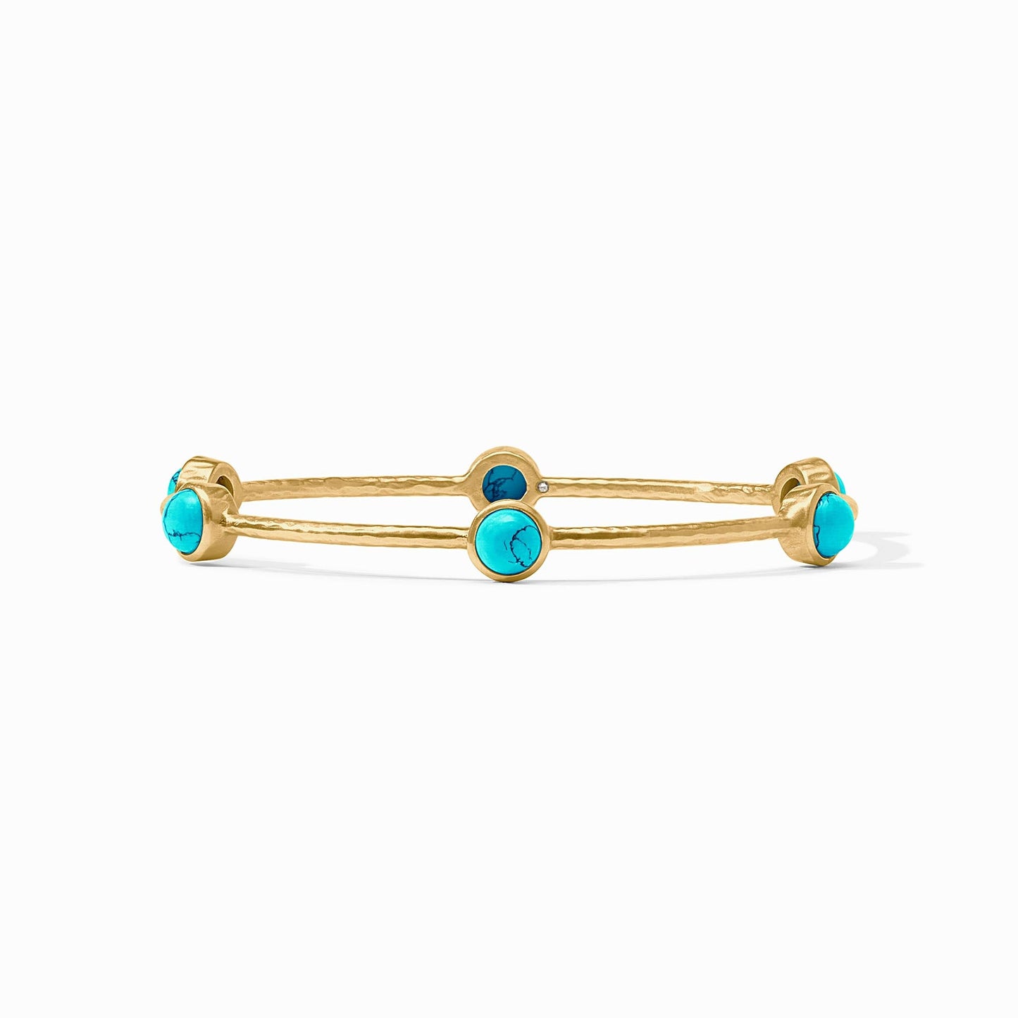 Julie Vos Milano Luxe Bangle- Turquoise Blue