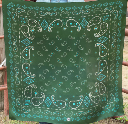 Pretty Paisley fringe scarf