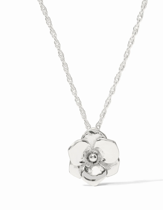 Julie Vos Bloom Delicate Necklace- Silver