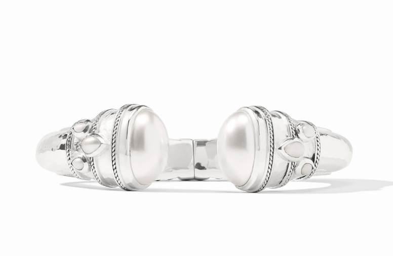 Julie Vos Cannes Cuff- silver pearl