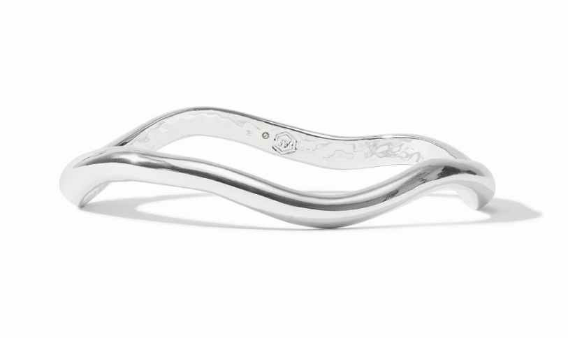Julie Vos Wave Bangle- Silver