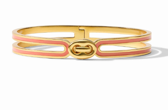 Julie Vos Laguna Hinge Bangle- Melon
