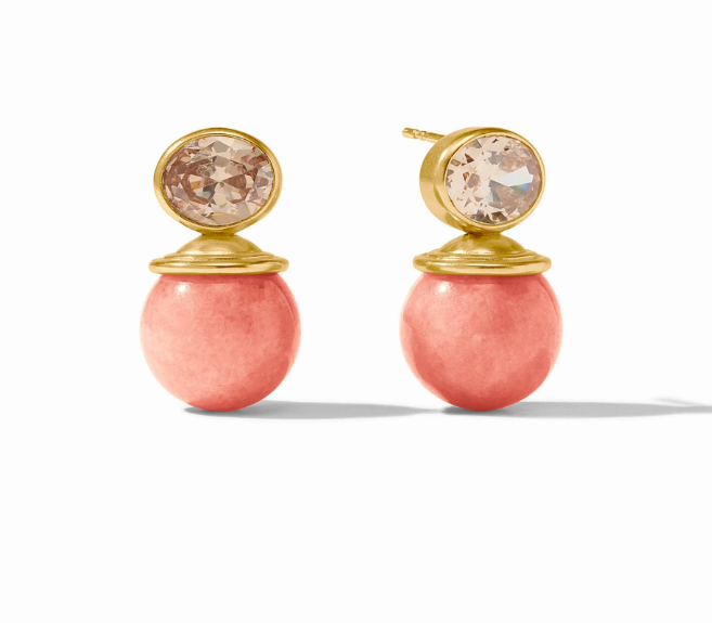 Julie Vos Portofino Earring- melon jade