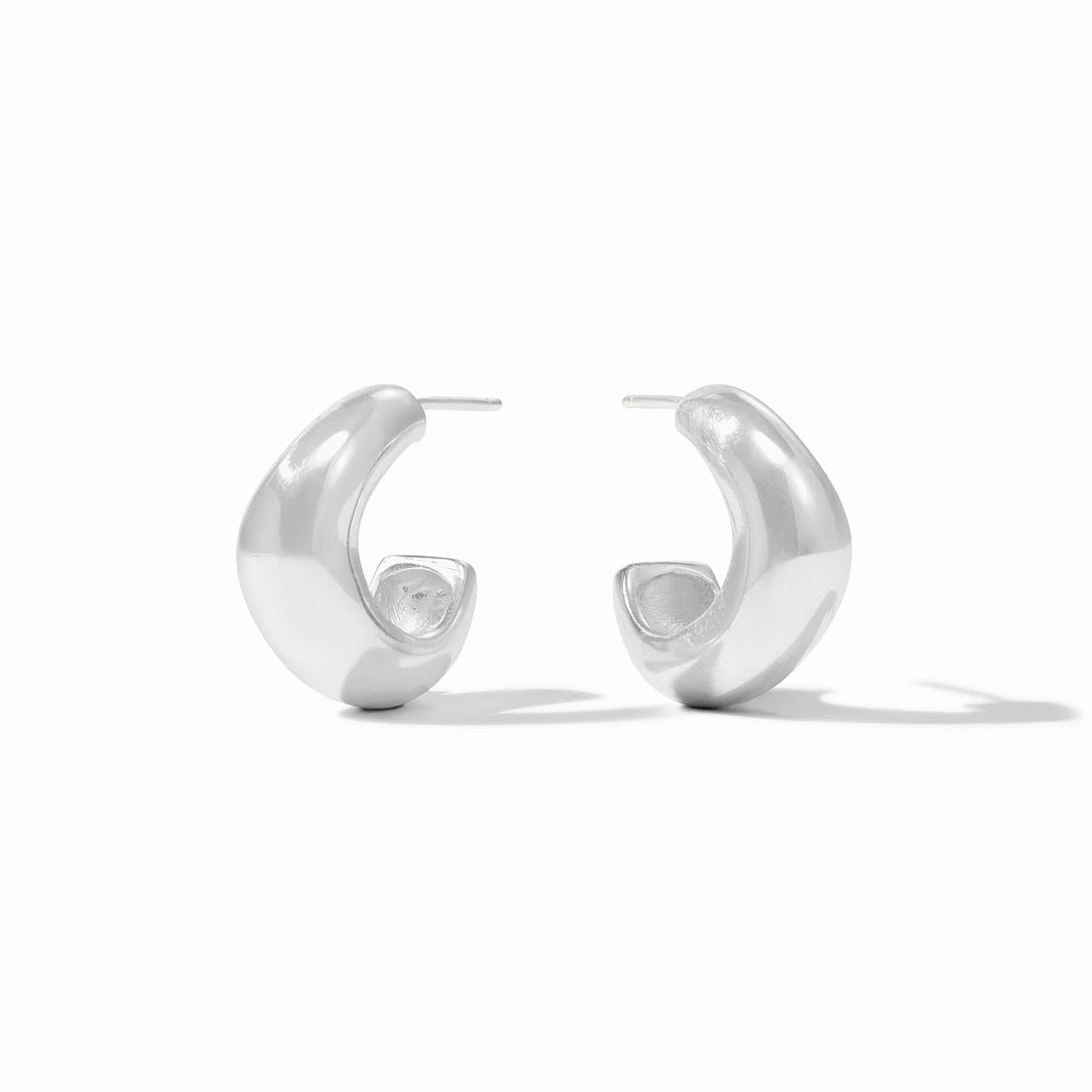 Julie Vos Wave Hoop Silver/Small