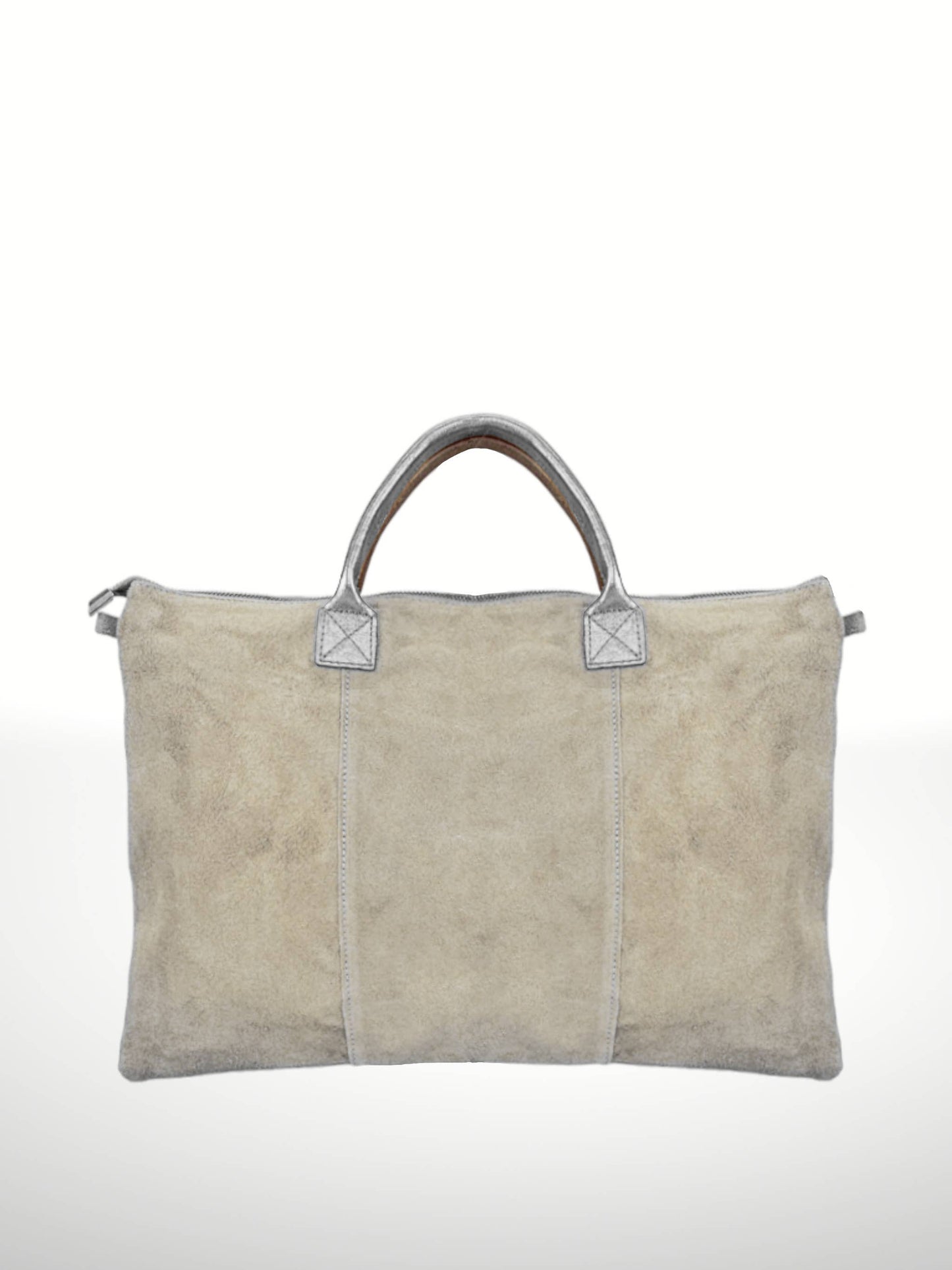 Milano met suede leather bags/: Beige