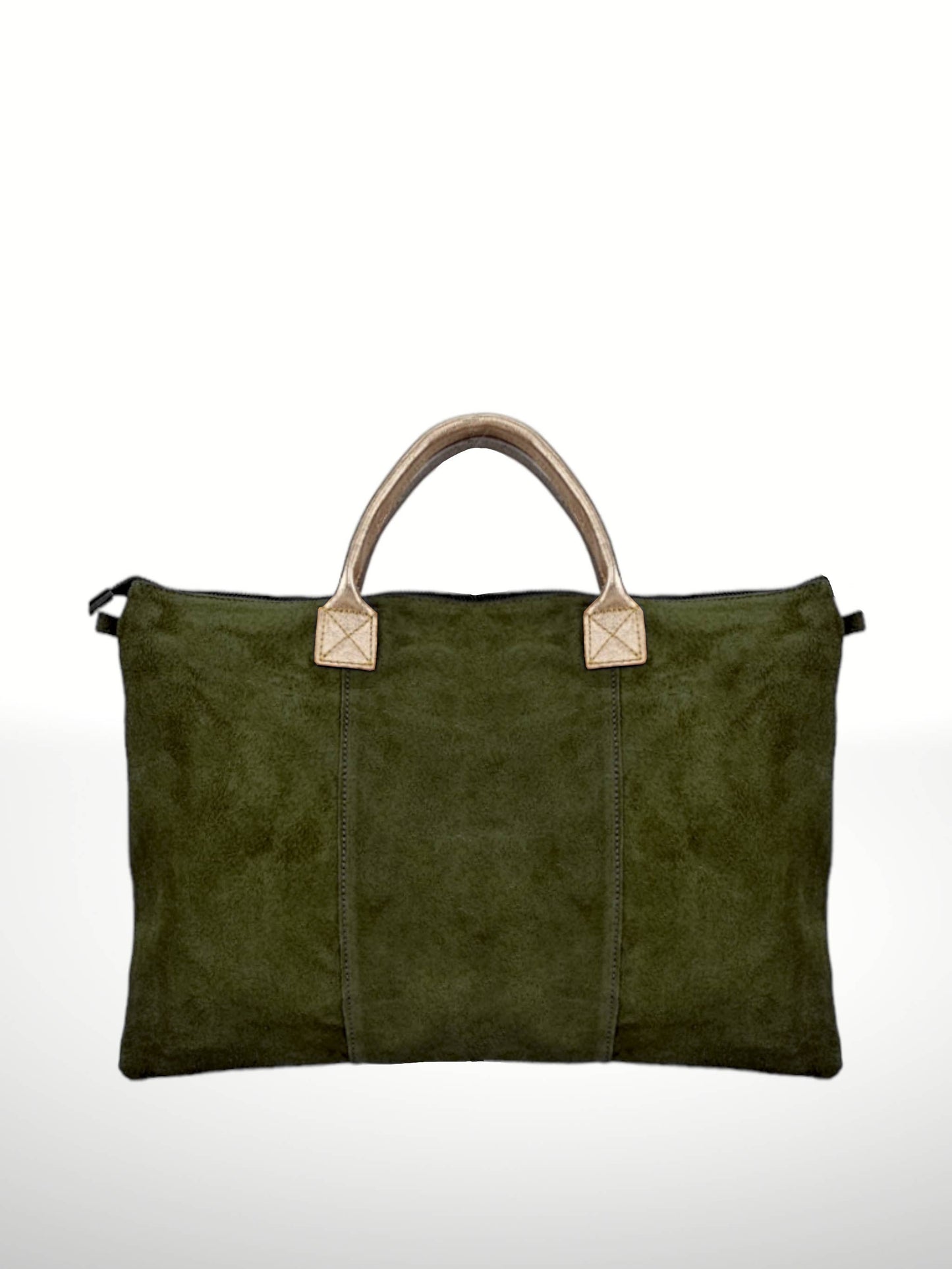 Milano met suede leather bags: Grey