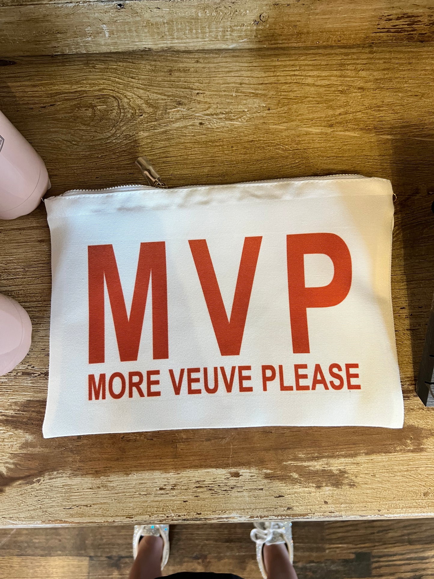 More Veuve Please Zip Clutch