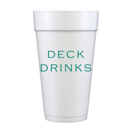 Deck Drinks Foam Cups - Summer