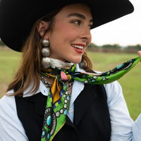 fringe Scarves "Bull in Bloom" Scarf- Long Tall