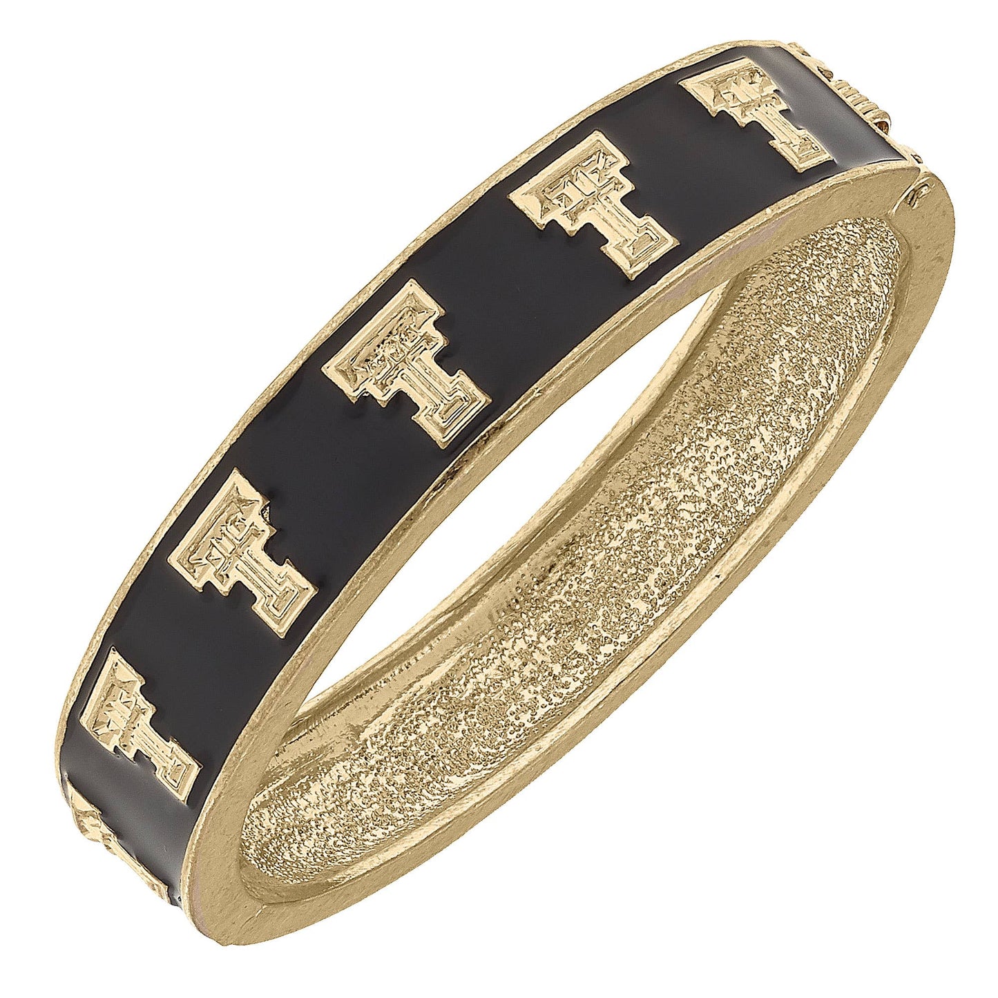 Canvas Style - Texas Tech Red Raiders Enamel Logo Hinge Bangle