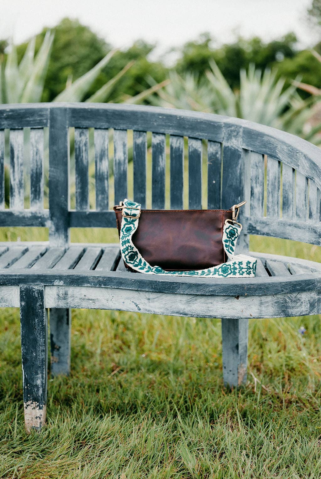 Madeline Parks - White and Green Adjustable Strap