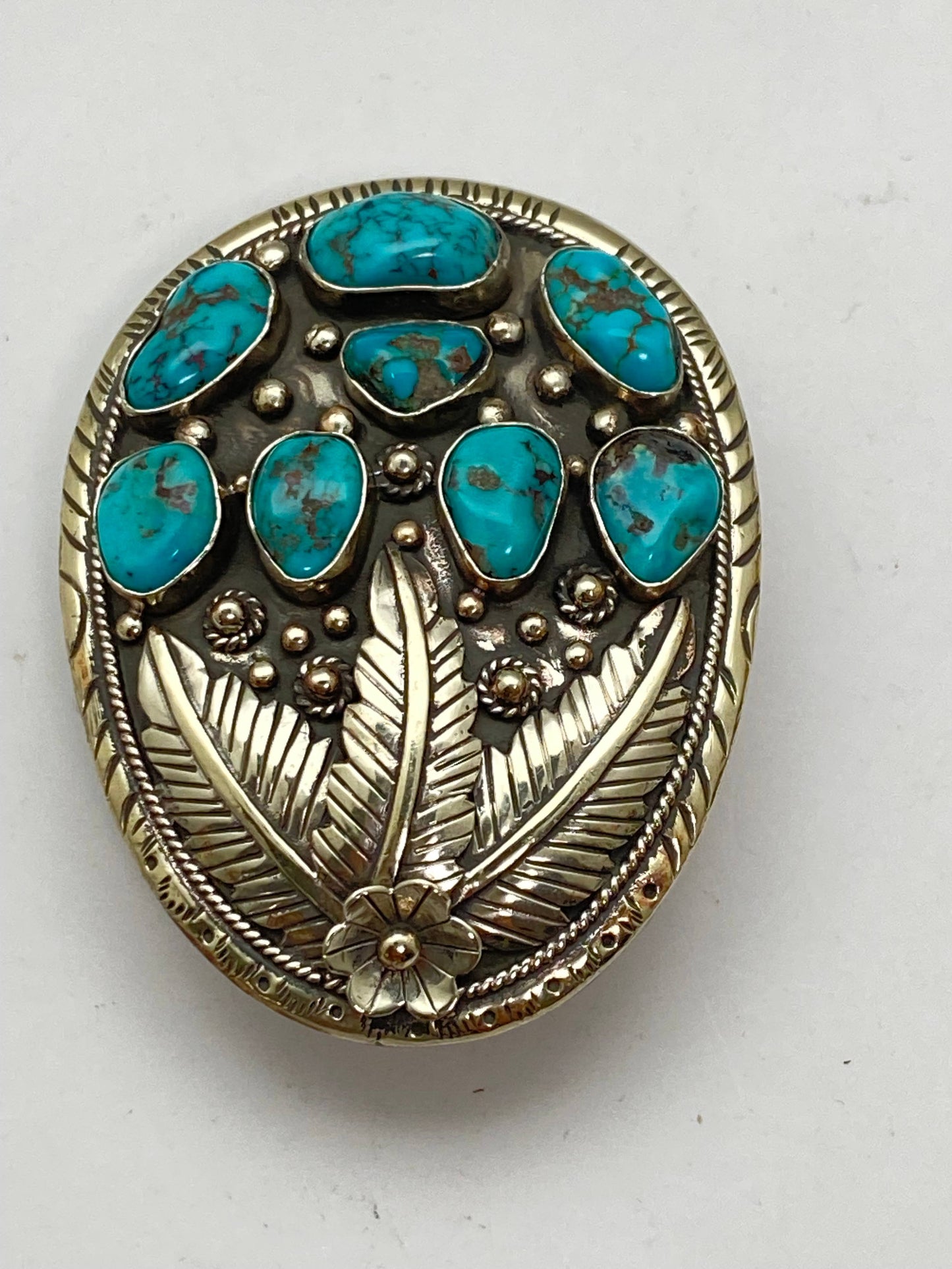 Turquoise belt buckle