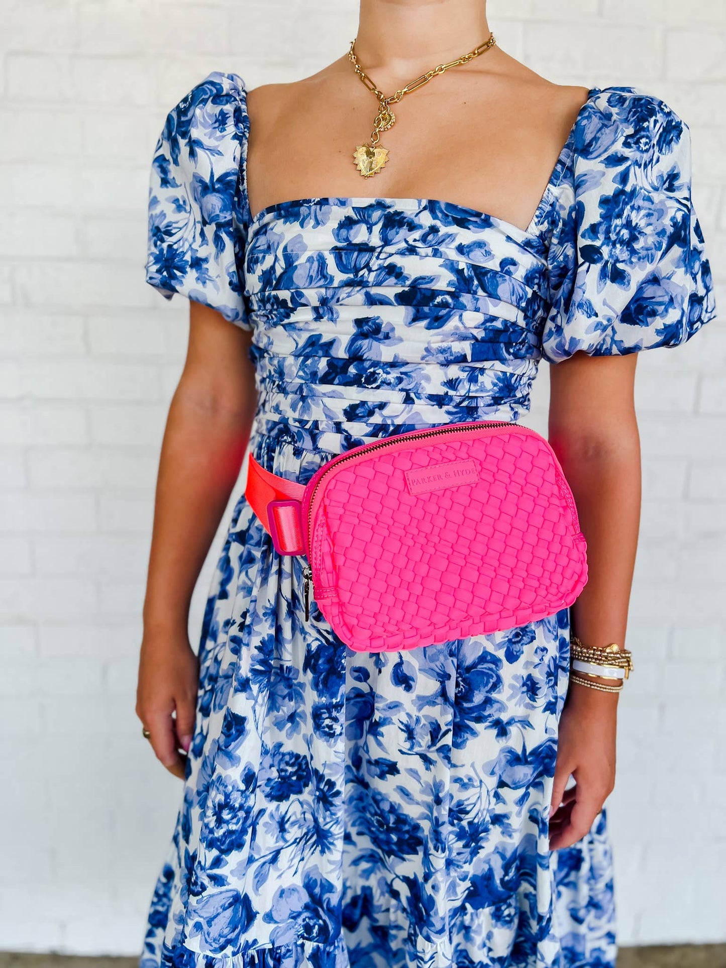 Parker and Hyde Neon Pink Belt Bag