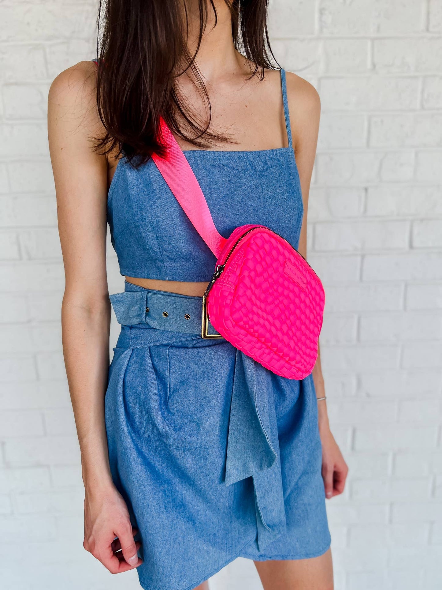 Parker and Hyde Neon Pink Belt Bag