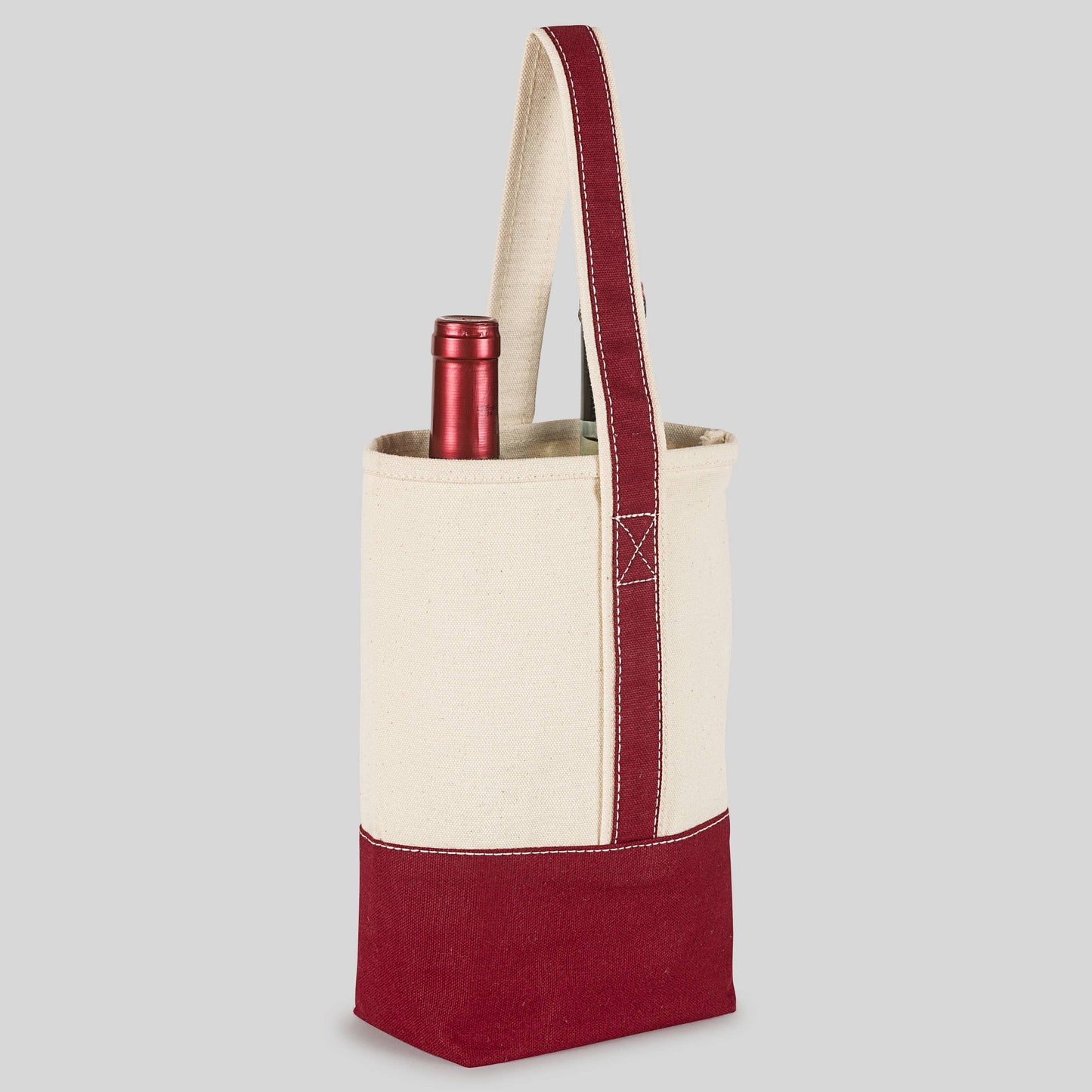 Double Bottle Canvas Wine Gift Host Bag