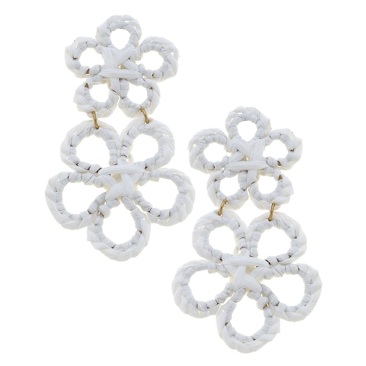 Canvas Style - Tahiti Raffia Statement Earrings