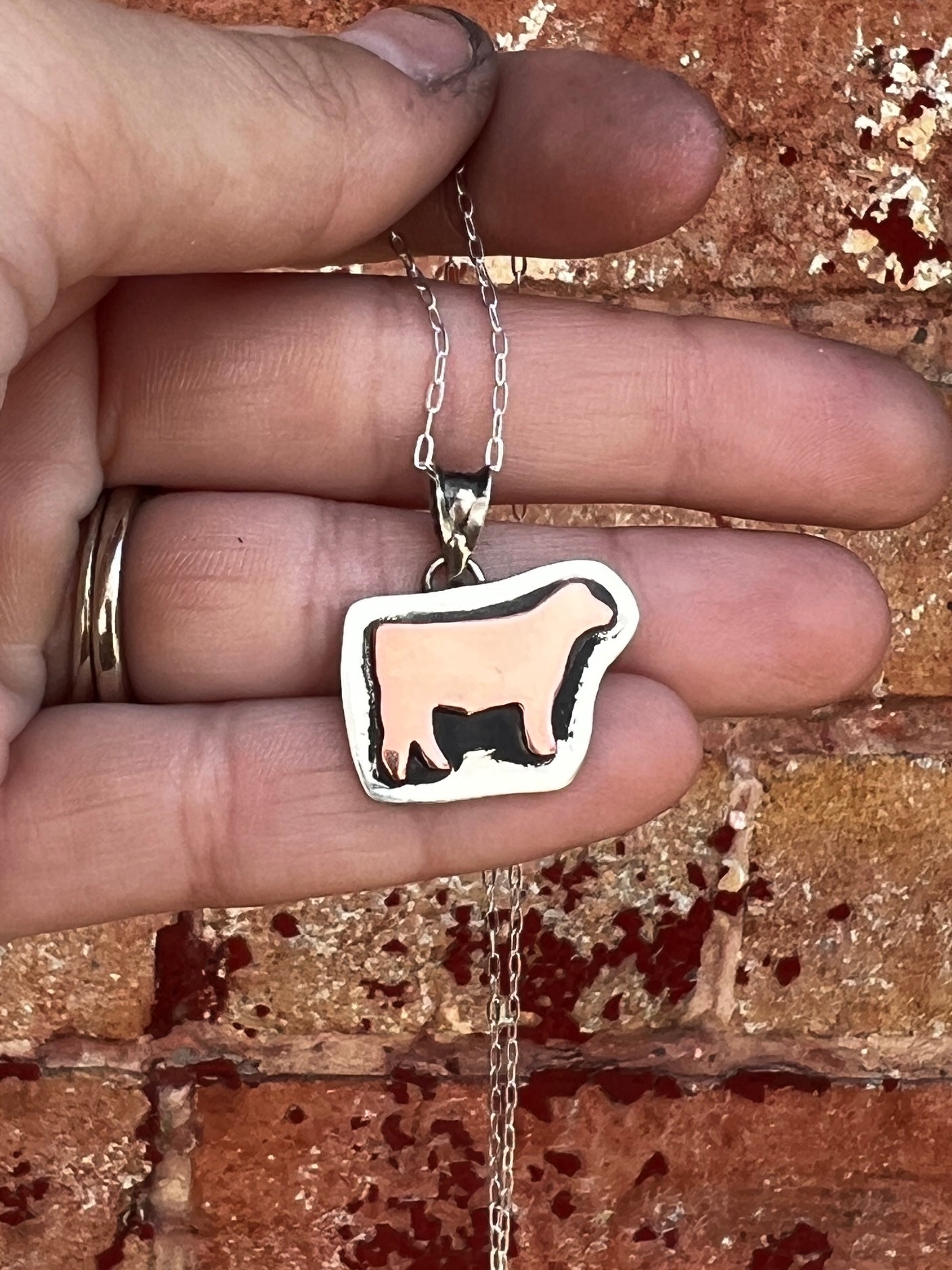 Cactus Rose Studios- show steer/heifer pendant
