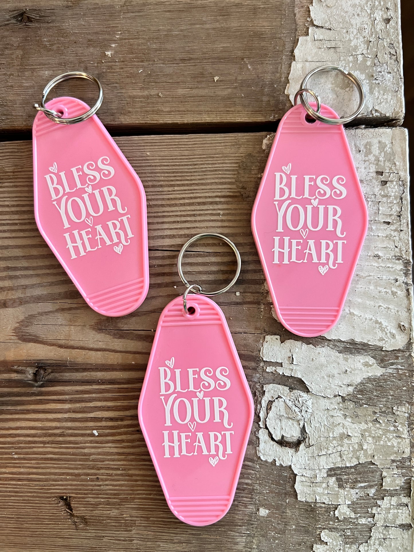Bless Your Heart Hotel Motel Key Chain