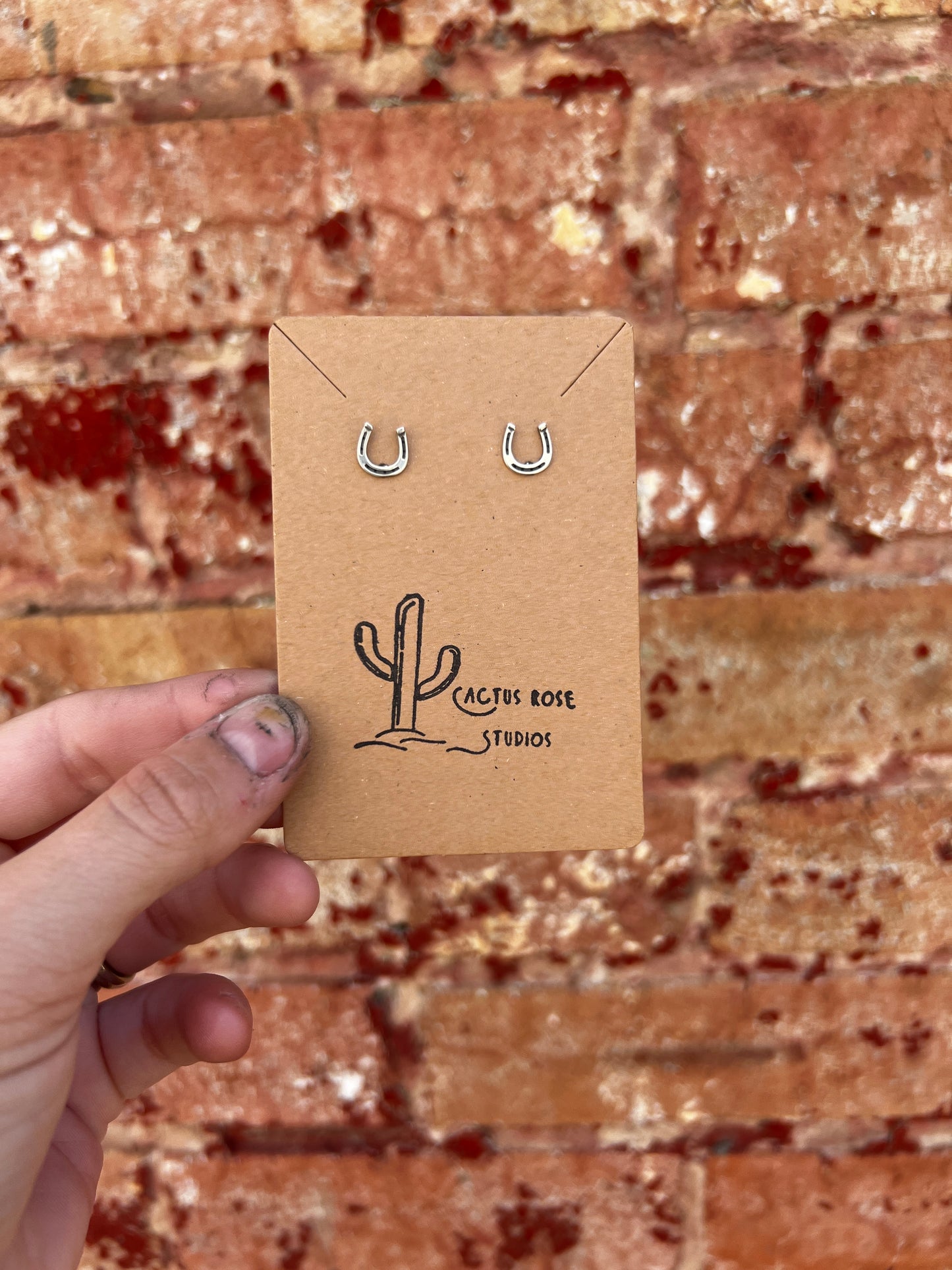 Cactus Rose Studios Dainty Horseshoe Earrings- MADE TO ORDER